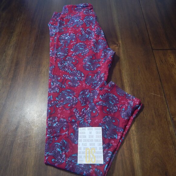 LuLaRoe OS leggings NWOT fish One Size - Picture 1 of 4